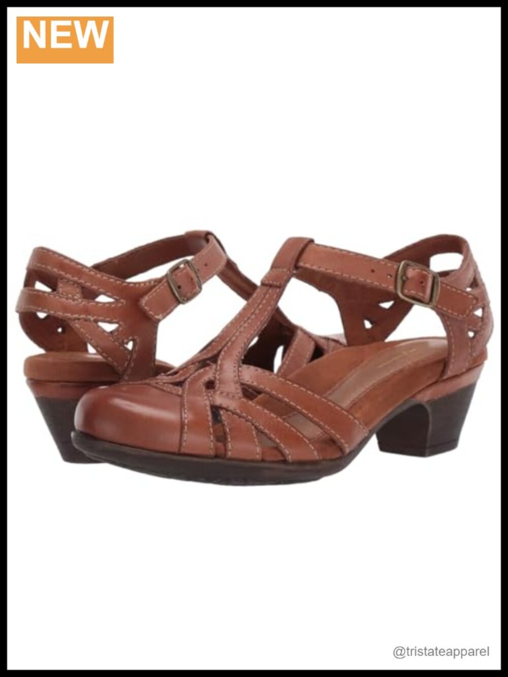 Women's Low Block Heel Caged Sandals Ankle T-Strap Mary Jane Oxford Shoes